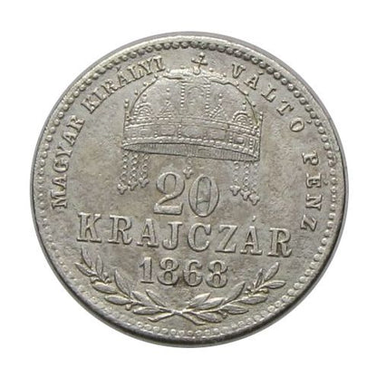 Ferenc József 1868GyF 20 krajcár MKVP