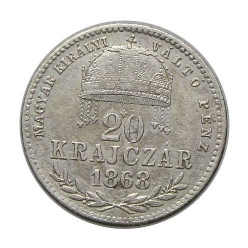 Ferenc József 1868GyF 20 krajcár MKVP
