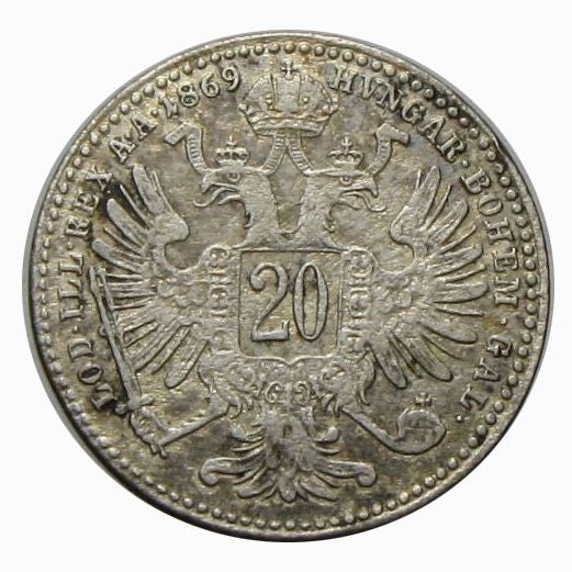 Ferenc József 1869 20 kreuzer