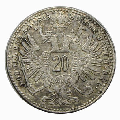 Ferenc József 1869 20 kreuzer