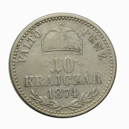 Ferenc József 1874KB 10 krajcár