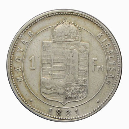 Ferenc József 1881KB 1 Forint