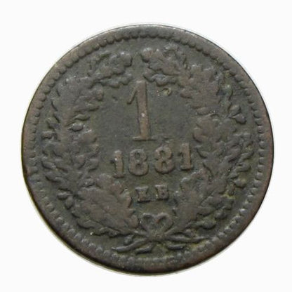 Ferenc József 1881KB 1 krajcár