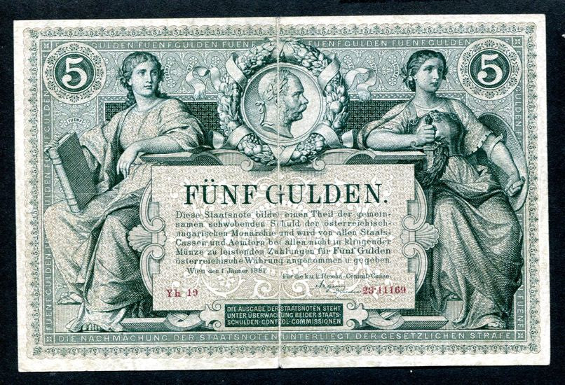 1881 5 Gulden