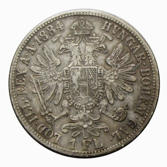 Ferenc József 1884 1 Florin