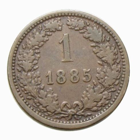 Ferenc József 1885 1 kreuzer