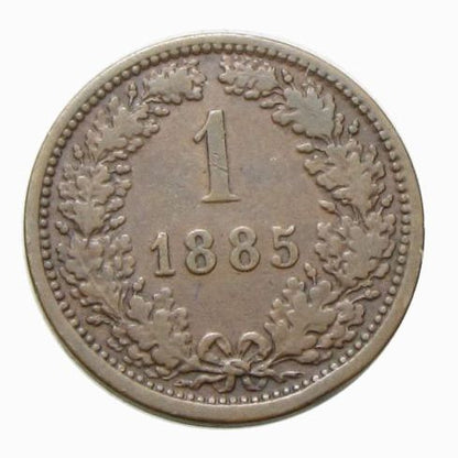 Ferenc József 1885 1 kreuzer