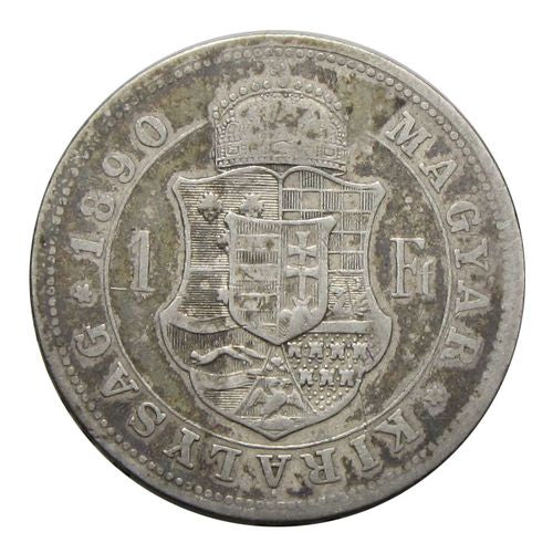 Ferenc József 1890KB 1 Forint - Fiume