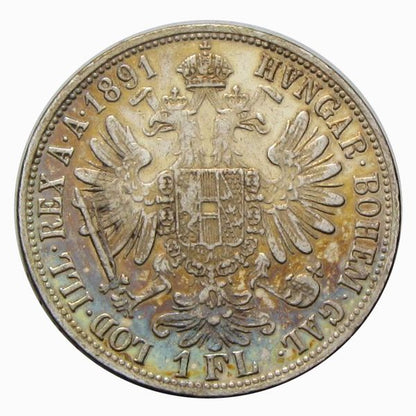 Ferenc József 1891 1 Florin