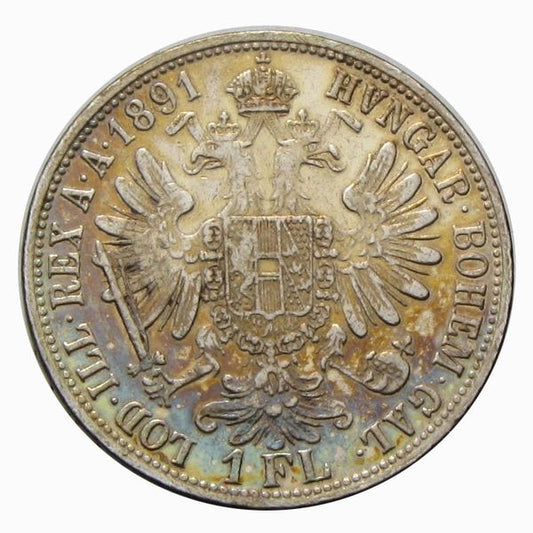Ferenc József 1891 1 Florin