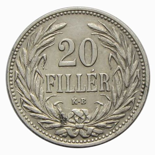 1908KB 20 fillér