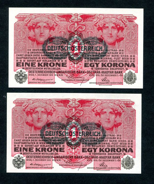 1916 1 Korona sorszámkövető