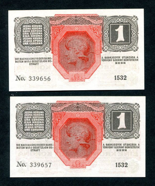 1916 1 Korona sorszámkövető