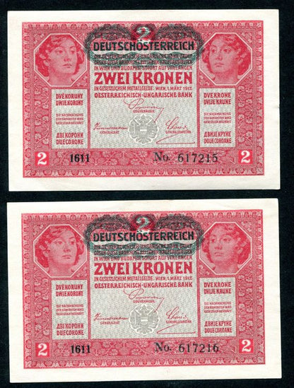 1917 2 Korona sorszámkövető