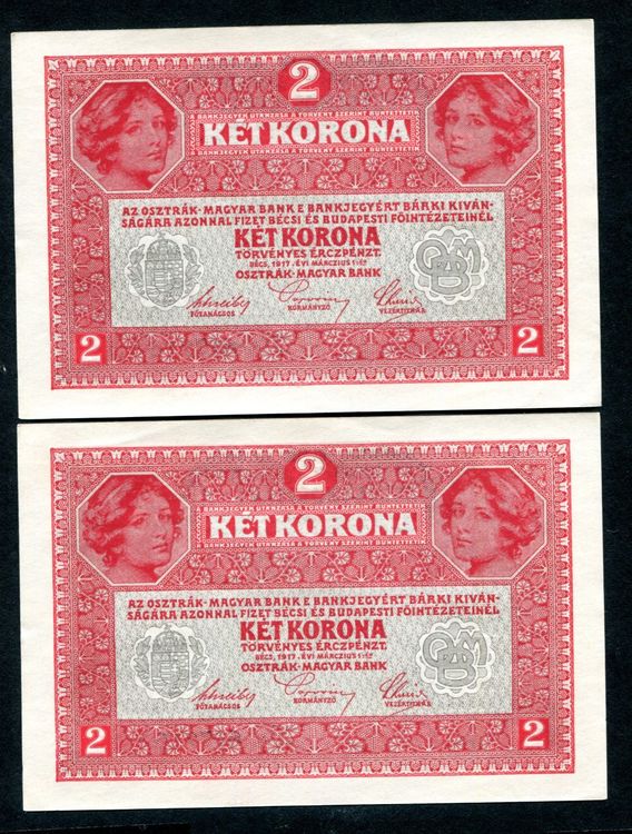 1917 2 Korona sorszámkövető