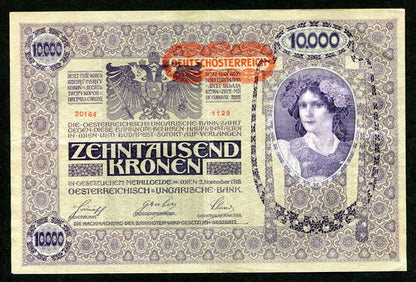 1918 10000 Korona II. típus DÖ fb