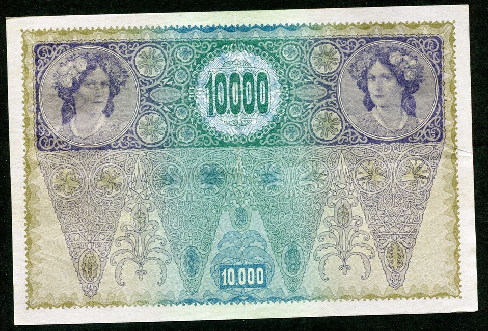 1918 10000 Korona II. típus DÖ fb