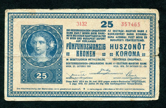 1918 25 Korona