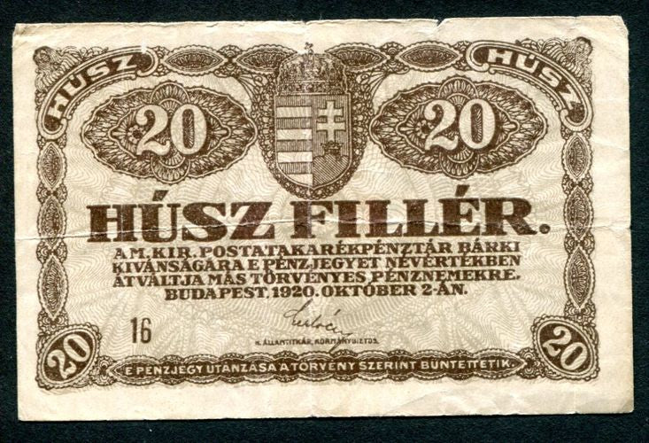 1920 20 fillér - 16