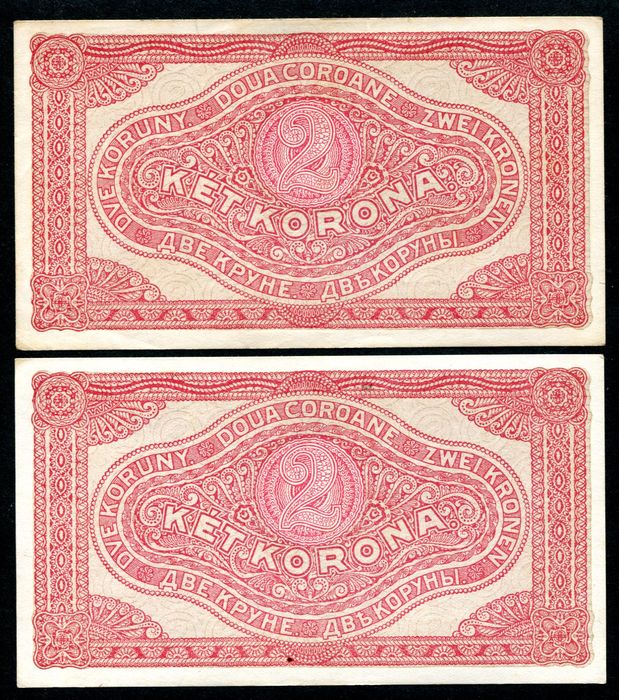 1920 2 Korona csillagos - sorszámkövető