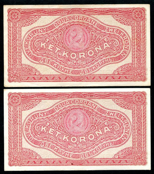 1920 2 Korona csillagos - sorszámkövető