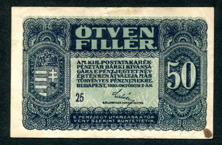 1920 50 fillér - 25