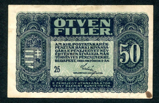 1920 50 fillér - 25