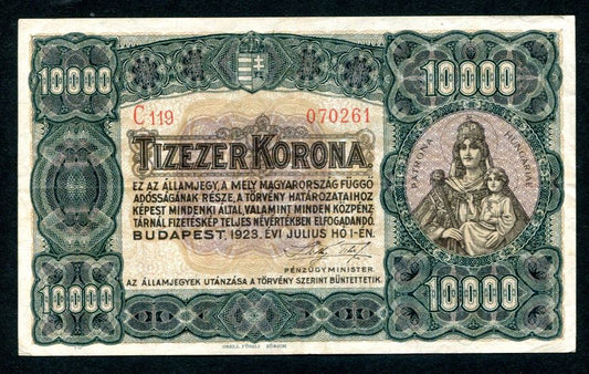 1923 10000 Korona