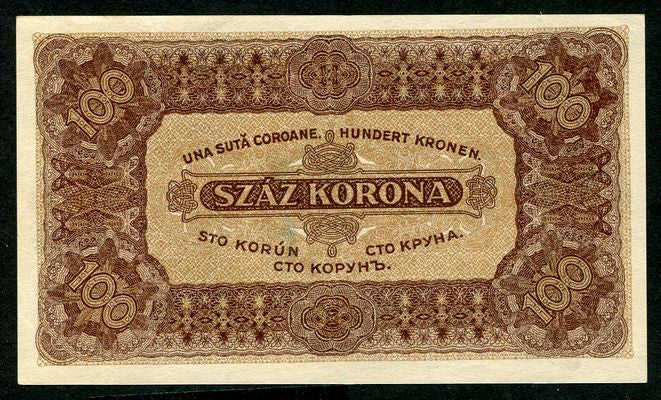 1923 100 Korona - Magyar Pénzjegynyomda Rt.
