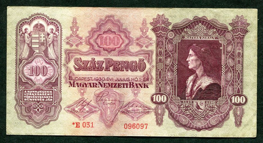 1930 E 100 Pengő csillagos