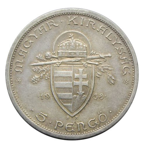 1938 5 Pengő Szent István