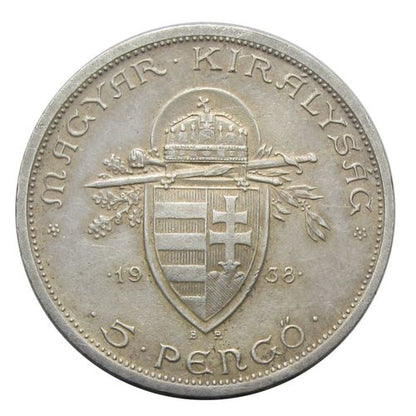 1938 5 Pengő Szent István