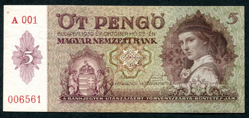 1939 5 Pengő