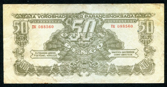 1944 50 Pengő Vörös Hadsereg