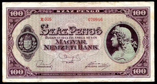 1945 E 100 Pengő