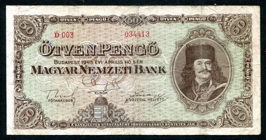 1945 D 50 Pengő