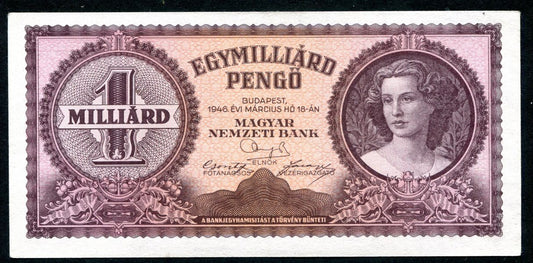 1946 R 1 milliárd Pengő
