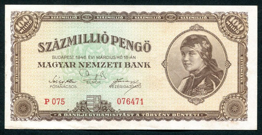 1946 P 100 millió Pengő