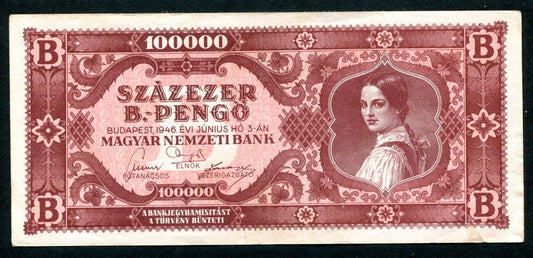 1946 100000 B-Pengő