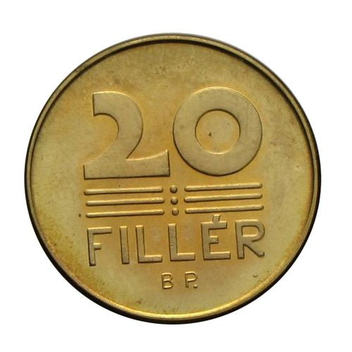 1950 20 fillér - citromsárga