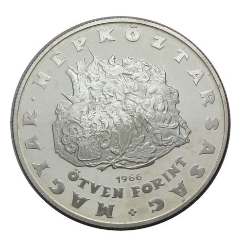 1966 50 Forint Zrínyi Miklós proof like