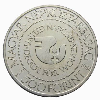 1984 500 Forint Nők Évtizede BU