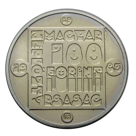 1985 100 Forint Vadmacska