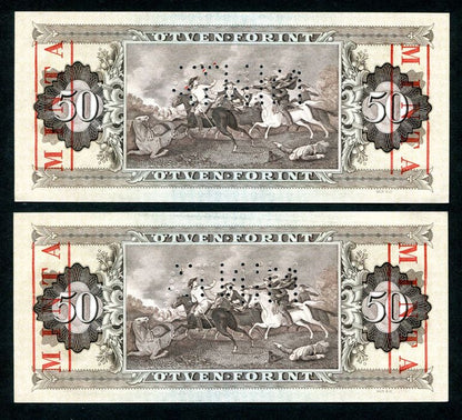 1989 D 50 Forint MINTA - sorszámkövető