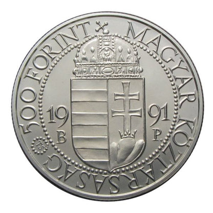 1991 500 Forint II. János Pál BU