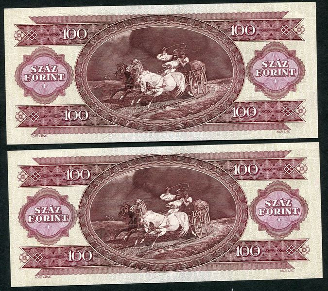1993 B 100 Forint - sorszámkövető