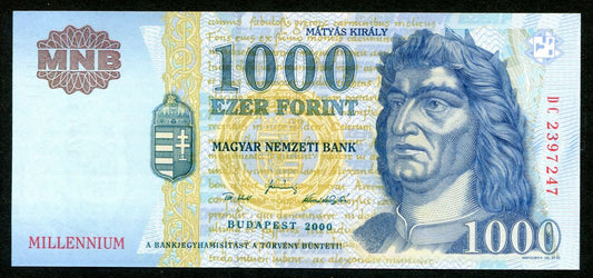 2000 1000 Forint DC Millennium