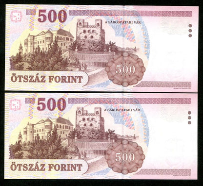 2001 500 Forint EB - sorszámkövető