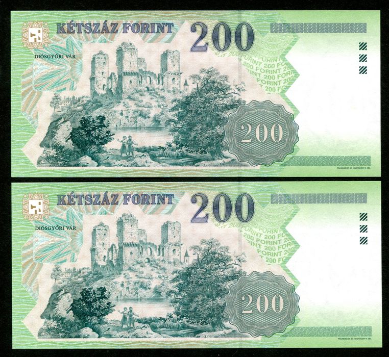 2002 200 Forint FA sorszámkövető
