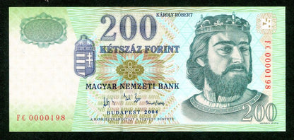 2004 200 Forint FC - alacsony sorszám